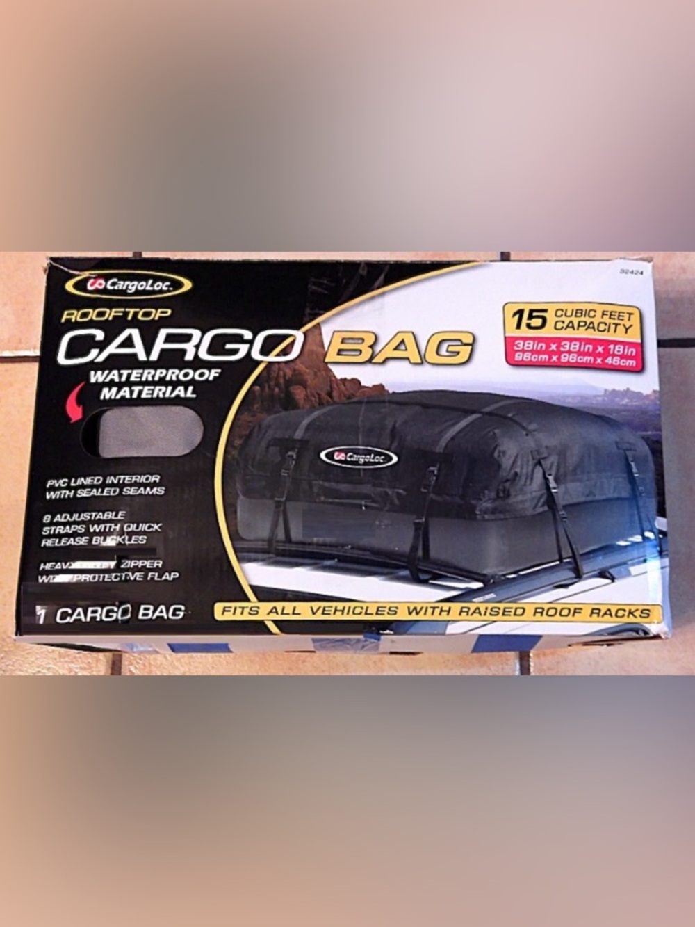 Cargo Rooftop Cargo Bag - Black - 15 Cubic Feet